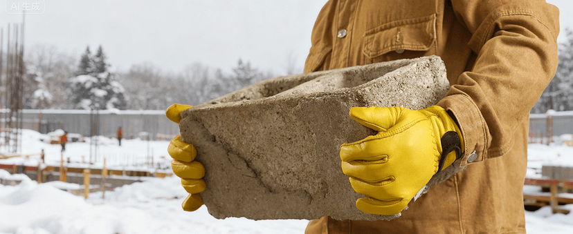 SLARMOR Mens Winter Leather Work Gloves, Warm Thinsulate Lining for Cold Weather Work, Thermal Insulated Work Gloves with Leather Palm,100 gram Insulation-L