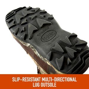 Guide Gear Leather Hunting Boots for Men Monolithic Extreme Waterproof Insulated, 2,400-gram Thinsulate Ultra