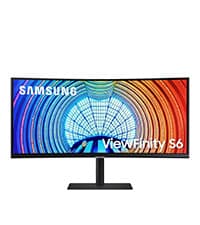 Samsung 34" ViewFinity S50GC Series Ultrawide QHD Monitor, 100Hz, 5ms, HDR10, AMD FreeSync, Ultrawide Screen, Eye Care, Thin Bezels, PIP, PBP, LS34C50DGANXZA, 2023, Black