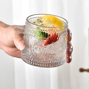 Whiskey Glass, 9 Oz No-lead Crystal Rotating Japanese Whisky Tumbler, gift box for Scotch,Bourbon,Vodka,whiskey etc, for Parties, Bars, Restaurants and Families etc