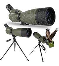 10x50 Binoculars with Dual Independent Eyepiece Adjustment, with BAK4 Prism FMC Lens Low Light Vision & Large View - Professional Binocular for Bird Watching Hunting Stargazing Sports Travel
