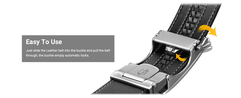 Zitahli Ratchet Belt for Men - 2 Packs Leather Mens belt For Gift Men Dress and Casual,Trim to Fit