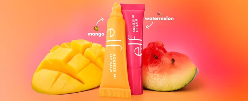 Moisturizing Balm For A Sheer Tint Of Color, Made With Hyaluronic Acid, Vegan & Cruelty-Free, Cherry & Bubblegum e.l.f. Squeeze Me More Lip Balm Duo, Cherry/Bubblegum B0FPMGZ18H