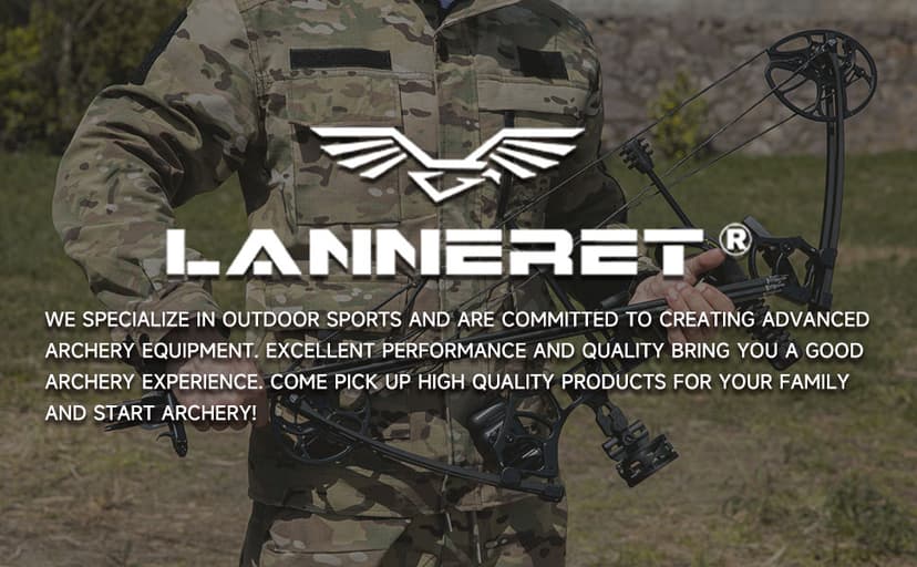 Lanneret Compound Bow and Archery Sets - Right Hand Archery Compound Bows 0-70 lbs Draw Weight Adjustable for Adults and Beginners,25"-31" Draw Length,up to IBO 320 fps,Archery Hunting Bow Set