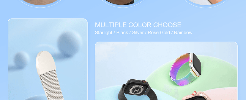 Original Stainless Steel Milanese Loop Compatible with Apple Watch Band 38mm 40mm 41mm 42mm 44mm 45mm 46mm 49mm, Magnetic Clasp Band for iWatch Series 11 10 9 8 7 6 5 4, SE 3 2 1 Ultra3 2, Women & Men