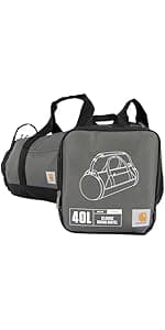 Carhartt 40L Utility Duffel, Heavy-Duty Gear Bag for Jobsite, Gym, & Travel, Duffel Bag (Carhartt Brown), 40L