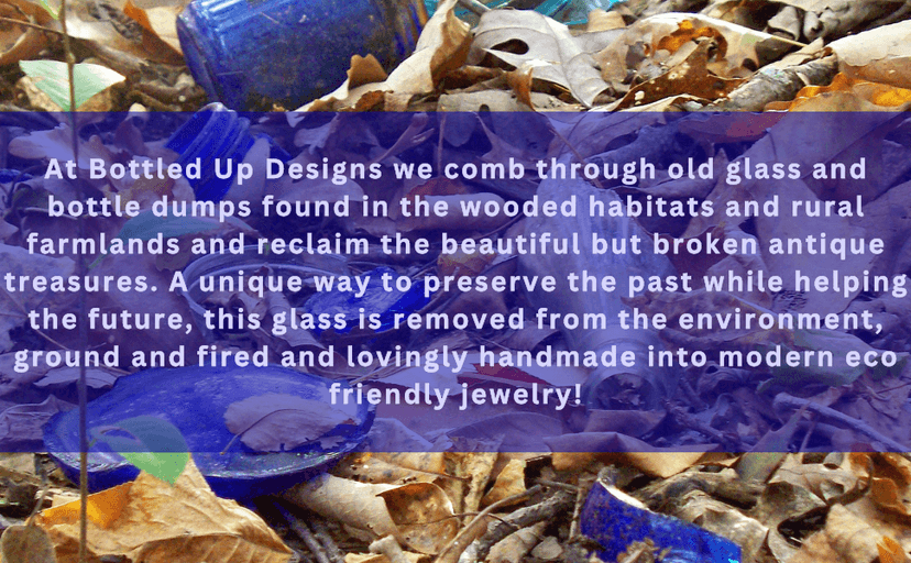 Bottled Up Designs Handmade Drop Earrings, Eco Friendly, Recycled Vintage Bottles, Made in USA, Birthday Gifts, Mothers Day, Women, Anniversary