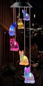JOBOSI Flamingo Wind Chimes, Gifts for Mom Women Grandma Friends Mother, Flamingo Room Garden Decor Patio Decorations, with S Hook Flamingo Gifts B0968DSJW7