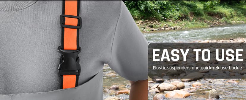 Hunthor Fishing Waders for Men Waterproof Breathable Chest Wader with Insulated Stockingfoot for Fly Fishing, Hunting, Wading