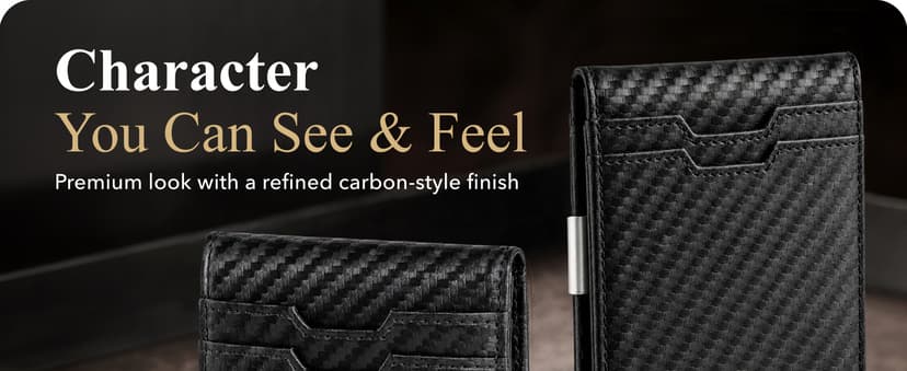 TRAVANDO AirTag* Wallet Mens Wallet with Money Clip Air Tag Wallet Card Holder RFID Blocking Bifold Gifts for Men