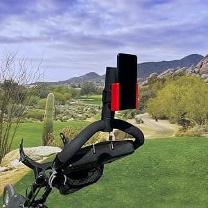 DESERT FOX GOLF Phone Caddy – Funny Quotes Golf Cart Phone Holder with Secure Strap for Hands-Free GPS & Golf Apps – Gifts for Men & Women B08N5GRX13