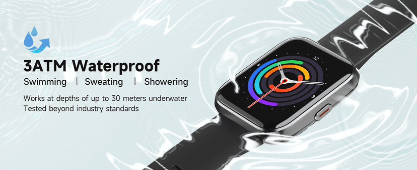Smart Watch for Men Women, 1.8" Fitness Tracker for Android & iPhone, Answer/Make Calls, Alexa Built-in, Heart Rate/Sleep/SpO2 Monitor Smartwatch, IP68 Waterproof Watches 101+ Sport Modes, 2 Bands