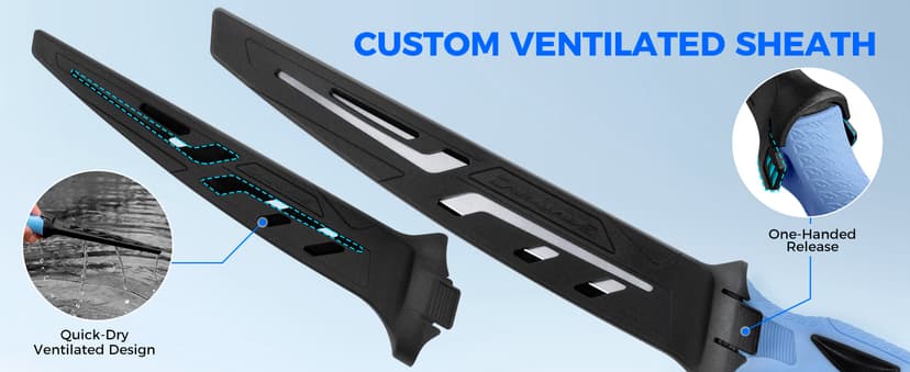 Calamus SwiftEdge Fillet Knife Set, Fishing Knife, G4116 German Stainless Steel, Ultra-Sharp & Flexible Blade, Rust & Corrosion-Resistant Blade, Non-Slip Handle, Fishing Gear, Fishing Gift For Men