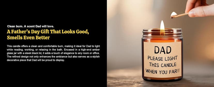 Dad Christmas Gifts for Men Funny Birthday Christmas Gifts for Dad from Daughter & Son Unique Mens Gift for Dads Who Have Everything Hilarious Holiday Presents Gag Gift for Fathers, 100% Soy Wax