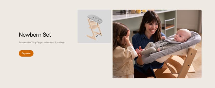 Stokke Tripp Trapp High Chair 2, Black - Includes Chair + Baby Set with Removable Harness for Children 6-36 Months - Adjustable, Ergonomic & Easy to Clean