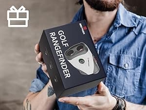 REDTIGER Golf Rangefinder with Slope, 1200 Yards Laser Range Finder Golfing, 7X Magnification, Flag Pole Locking Vibration, Rechargeable Range Finders with Magnet Stripe, GolfVue Series 1