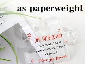 Father's Day Gifts for Dad, Dad Birthday Gift, Dad Gifts from Daughter Son, Dad Gifts for Fathers Day, Cool Gifts for Dad Acrylic Block Presents for Dad Christmas Gifts for Dad