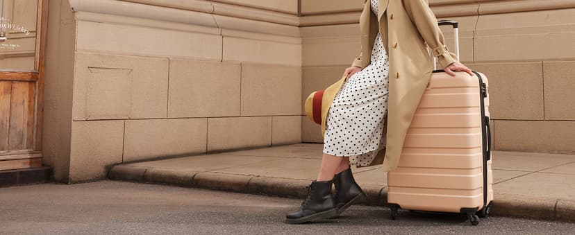 Coolife Luggage 3 Piece Set Suitcase Spinner Hardshell Lightweight TSA Lock