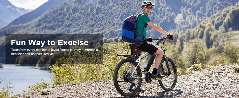 Electric Bike for Adults, 1000W Peak Ebike, 50Miles 21.7MPH Electric Mountain Bike, 26" Adult Electric Bicycle with 48V Removable Battery, Fenders,7 Speed, Front Suspension, UL 2849 Certified