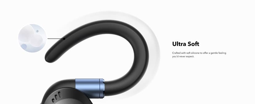 Soundcore Sport X20 by Anker, True-Wireless Workout Earbuds, Rotatable and Extendable Ear Hooks, Noise Cancelling, Deep Bass, IP68 Waterproof, Sweatproof, Dustproof, 48H Play, Sport Earbuds for Gym