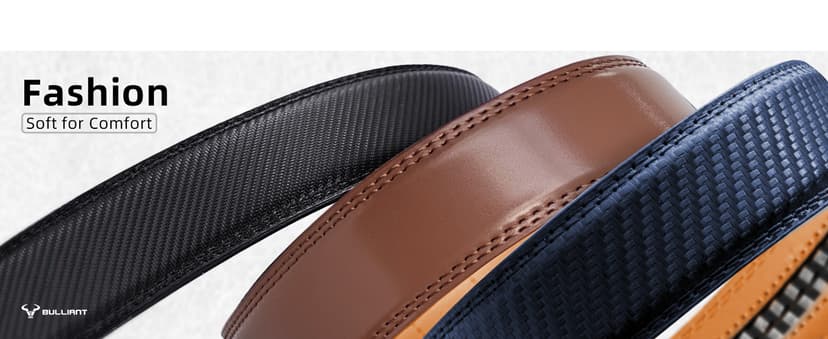 BULLIANT Men's Belt,Slide Ratchet Belt Adjsutable For Men Suit Casual Jeans Gift Boxed,Trim To Fit