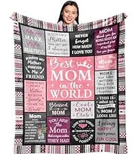 Gifts for Mom, Mom Birthday Gifts, Mom Gifts, Birthday Gift for Mom, Gifts for Moms from Daughter Son, Mama Mother Gifts, Best Mom Ever Gift, Valentines/Mothers Day to My Mom Blanket 60” x 50”
