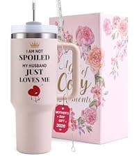 Mother in Law Tumbler with Handle 40oz Mothers Day Gift - Best Funny Mother in Law Mug Gifts for Birthday Mother's Day, Wedding, Valentine's, Christmas B0DS9TZLBC