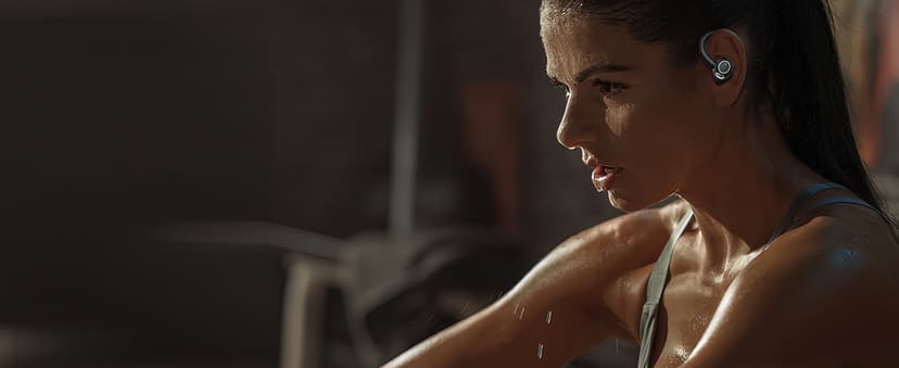 Wireless Earbuds, Bluetooth 5.4 Headphones Sport, Over Ear Buds With ENC Noise Cancelling Mic, 48H, Wireless Earphone With Earhooks, Stereo Deep Bass, IP7 Waterproof ear bud for Workout Running, Black