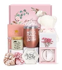 2025 Graduation Gifts,Congratulations Gifts for Her with 12 OZ Wine Tumbler,Candle,Frames,Keychain,Senior College Graduation Gifts for Daughter Son Niece Nephew,Personalized Makeup Bag for Friend