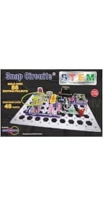 Build 100+ STEM projects with 28 snap-together parts and a full-color project manual SNAP CIRCUITS Jr. SC-100 STEM Electronics Kit, 100+ Projects, Ages 8+ B00008BFZH