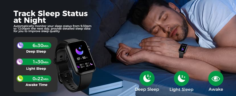 Smart Watch Fitness Tracker (Answer/Make Call), 24/7 Heart Rate Spo2 Blood Pressure Monitor Sleep Tracker, 114 Sports Modes Pedometer Calorie Step Tracker, Waterproof Activity Tracker for Women Men