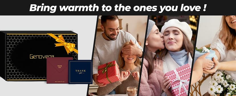 Genovega Women Men Heated Scarf with 6000mAh Battery,Portable Power Bank for Long Lasting Graphene Heating,Winter Warm Gifts