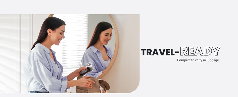 POPCHOSE Fabric Shaver, Lint Remover for Clothes, Battery Operated Lint Shaver with 6-Leaf Blades, Sweater Shavers to Remove Pilling for Clothing, Couch, Furniture, Fuzz, Lint Ball, Pillings