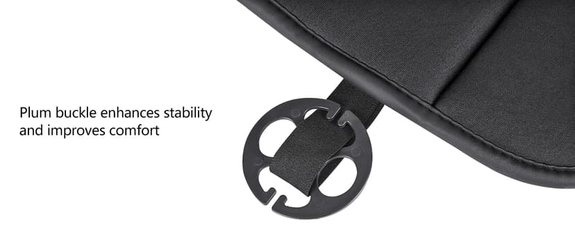 MYFAMIREA Car Seat Cushion Pad 1.2" Thick Comfort Seat Protector for Car Driver Seat Office Chair Home Use Memory Foam Seat Cushion with Non Slip Bottom, 20'' x 18.5'', Black