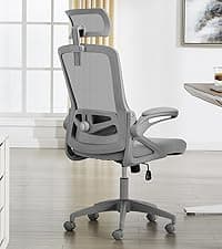 Fizzin Ergonomic Office Chair, 400 LBS Computer Chairs with Adjustable Lumbar Support, Breathable Mesh Desk Chair Ergonomic with Thickened Cushion, Comfy Home Office Desk Chair (Black)