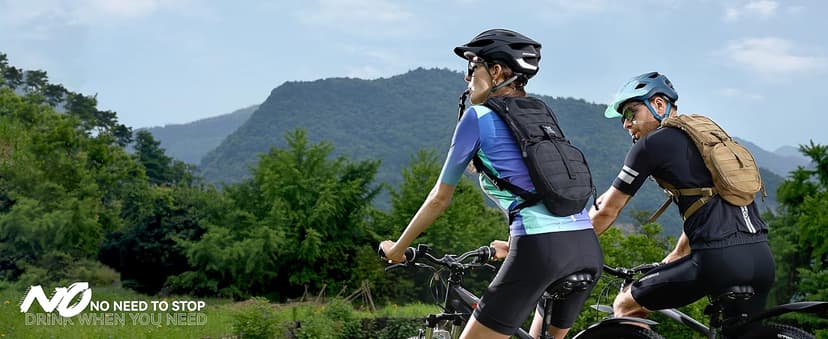 MARCHWAY Tactical Molle Hydration Pack Backpack with 3L TPU Water Bladder, Military Daypack for Cycling, Hiking, Running, Climbing, Hunting, Biking