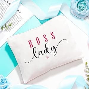 Boss Lady Gifts for Women, Bosses Day Gifts for Women, Best Boss Christmas Gift with Canvas Tote Bag, Funny Cool Box for Bosses Female, Office Leader Appreciation Gift for Birthday Boss's Day