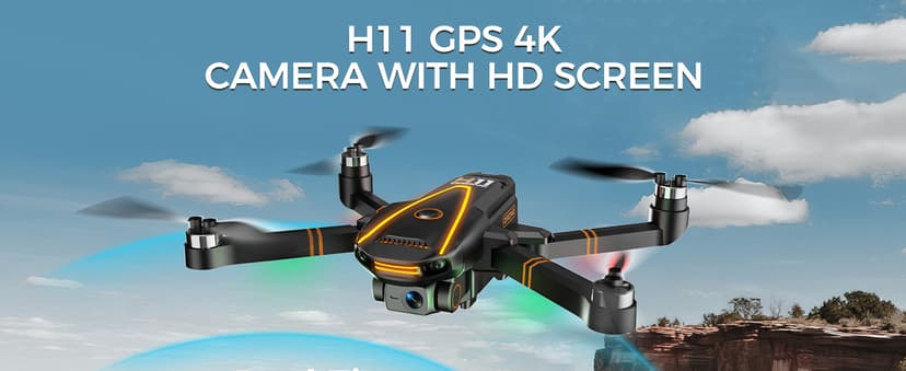 GPS Drone with EIS 4K Camera for Adults Kids, RC Drones with 4.5 inch HD Screen on Controller,Auto Return,2 Batteries for 45 min Flight Time,Long Range Transmission,Circle Fly and Follow Me Mode,Foldable Quadcopter for Beginner Kids Gifts Toy,Under 249g