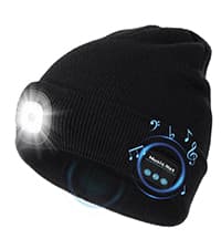 CENSGO Unisex Hat with Light, USB Rechargeable LED Headlamp Beanie, Gifts for Dad Father Men Husband Warm Knitted Cap