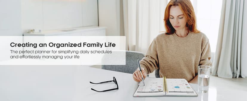 2026 Planner, Aesthetic Weekly and Monthly Planner for Women, Jan 2026 to Dec 2026, Hardcover 2026 Calendar Book with Monthly Tabs, Inner Pocket, Perfect for Office Home School - A5 (6.3" x 8.5"), Sunset