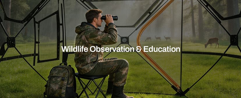 Hunting Blind, 360 Degree See Through Pop Up Deer Blind for 1-2 Person, Silent Sliding Windows,Ground Blind with Carry Bag, Camouflage Hunting Tent for Deer Turkey Duck Hunting