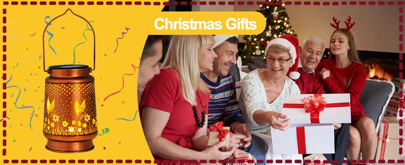 Hummingbird Birthday Gifts for Women Mom Grandma Solar Lanterns Outdoor Waterproof Garden Decor Metal Hanging LED Decorative Light for Patio Yard Lawn Backyard Front Porch Gardening Gifts