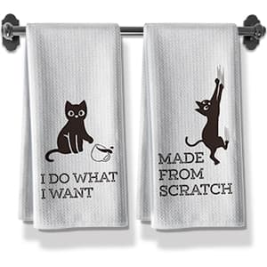 Kitchen Towels,Funny Joked Themed Dishcloth,16 * 24,2Pack,Microfiber Bar Towel,Hilarious Hand Towels,High Absorbent Dish Towels,Best Gifts for Hostess New Home Mom Women Housewarming