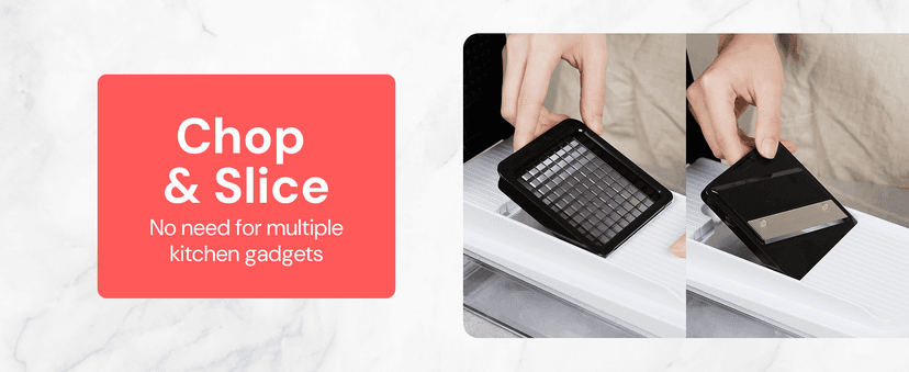 Multi-Blade Veggie Slicer, 5-Cup Container Food Chopper, Julienne Grater Dicer, Dishwasher Safe Kitchen Gadgets & Essentials Fullstar Pro Core Vegetable Chopper & Mandoline Slicer, 6-in-1 Kitchen Tool B0BHSXFTGH