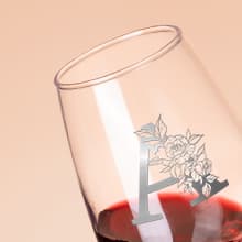 Monogrammed Wine Glass Gifts for Women, Personalized A-Z Wine Glass, Custom Gifts for Women, Unique Birthday Christmas Mother's Day Gift for Her, Mom, Wife, Friends