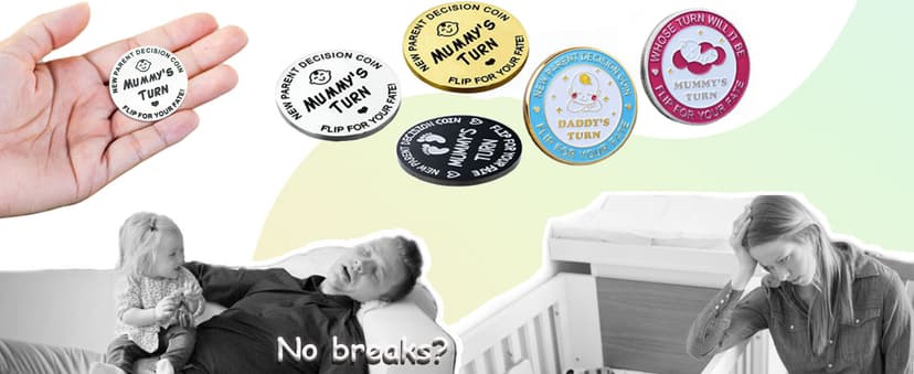 Baby Shower Gifts Parents Decision Coins for New Mom&Dad,Funny New Baby Gifts New Mom Gifts New Parents Gifts for Couples,Postpartum Gifts for Mom Essentials