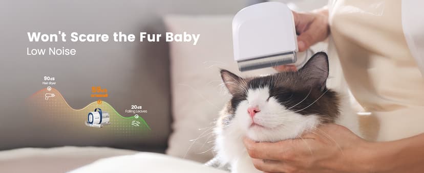 oneisall Dog Grooming Vacuum, Pet Grooming Vacuum with Clipper Nail Grinder, 1.5L Dust Cup Dog deshedding Brush with 7 Tools for Shedding Pet Hair, Home Cleaning(Blue)