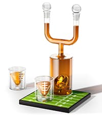 Gifts for Men Dad Christmas, Kollea Globe Whiskey Decanter Set with Space Rocket Inside, 7 Colors Led Liquor Decanter, Cool Gifts for Husband Brother Whiskey Lover, for Birthday Anniversary Home Bar