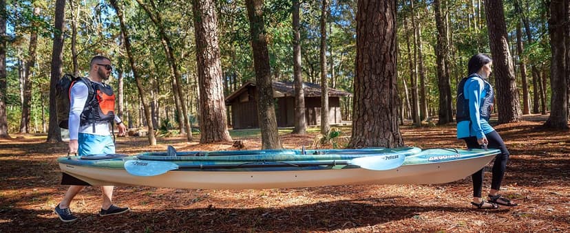 Pelican Argo 136XP - Sit in Tandem Kayak - Patented Ram-X™ Material - Lightweight Stable - 13 ft