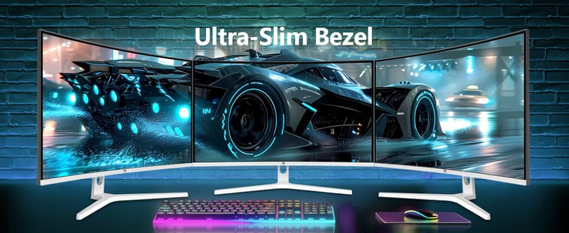 Z Z-EDGE 27 inch Curved Gaming Monitor, FHD 1080P 300Hz 240Hz Computer Monitor, Ultra-Fast MPRT 1ms Curved Monitor, 1500R, 16.7M Colors, UG27H Frameless Bezel, 2X DP 1.4 Ports and 2X HDMI 2.0 Ports